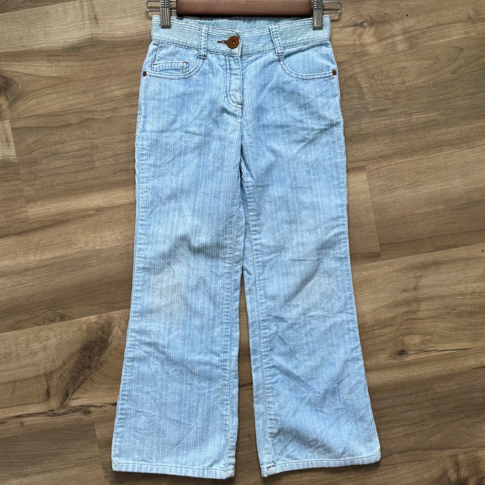 N-Kids Vintage Y2K Light Blue Corduroy Pants Kids Size 8 Wide Wale Cotton